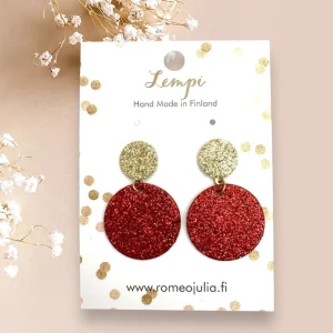 LEMPI®-korvakorut, Seela (punainen kimallus)