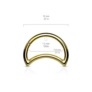 Lävistysrengas, Surgical Steel Crescent Moon
