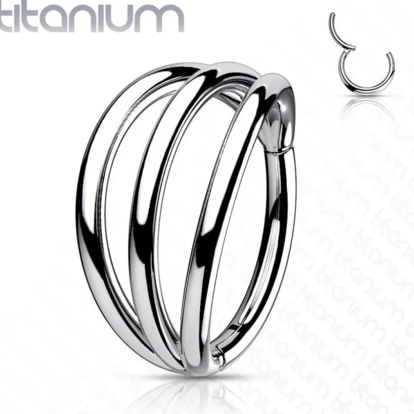 Lävistysrengas, Titanium Triple Hoops -kolmikerroksinen titaanirengas