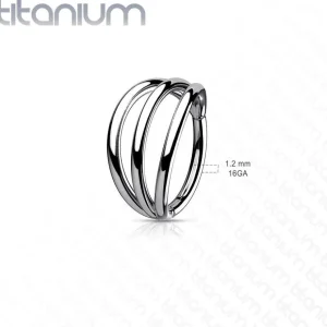 Lävistysrengas, Titanium Triple Hoops -kolmikerroksinen titaanirengas
