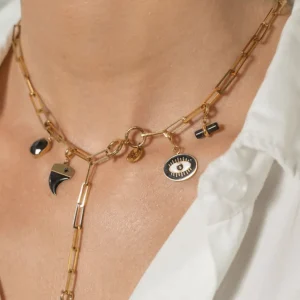 Maskotti/riipus, BOHM PARIS | Lockie Charm Chloé -Oeil de tigre