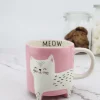 Muki, Meow Kitty -vaaleanpunainen kissamuki tekstillä