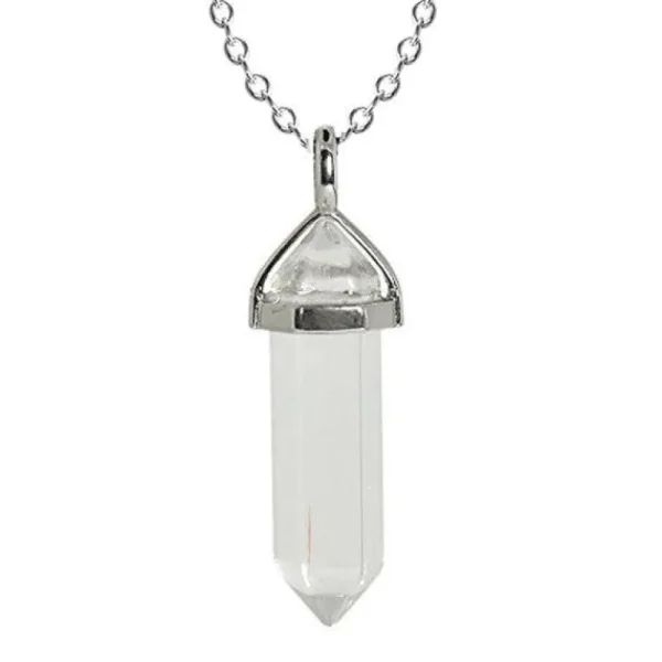 NATURE COLLECTION | Rock Crystal Pendant -vuorikide luonnonkivikaulakoru