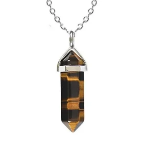 NATURE COLLECTION | Tiger Eye Necklace -tiikerinsilmä kivikaulakoru