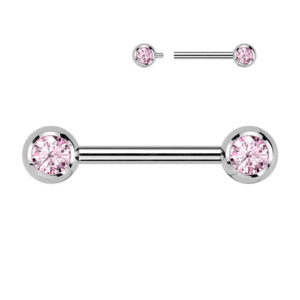 Nännikoru, Titanium Nipple Barbell -pinkki titaaninen nännitappi
