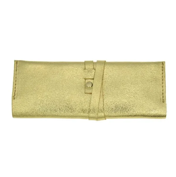 Pochette à bijoux Harmony -nahkainen korujen säilytyskäärö (kulta)