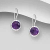 PREMIUM COLLECTION | Evelina -hopeakorvakorut ametistilla
