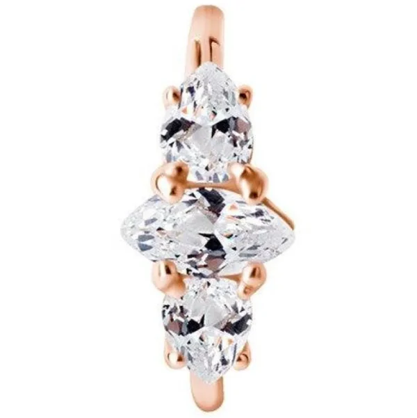 PREMIUM COLLECTION | Koristeellinen ruusukulta conch & daith clicker