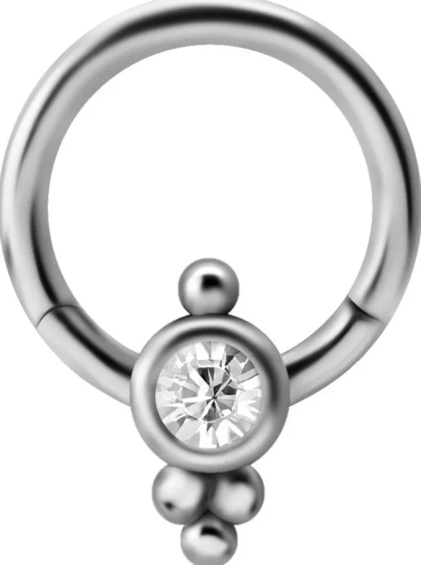 PREMIUM COLLECTION | Siro smiley koriste-clicker iensuojalla (hopea)