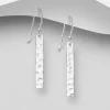 PREMIUM COLLECTION | Iris -hopeiset modernit roikkuvat korvakorut