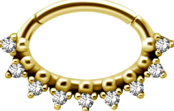 PREMIUM COLLECTION | Kivellinen kulta septum & daith clicker