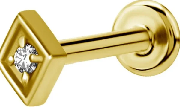 PREMIUM COLLECTION | Minimalistinen kullanvärinen siro labret