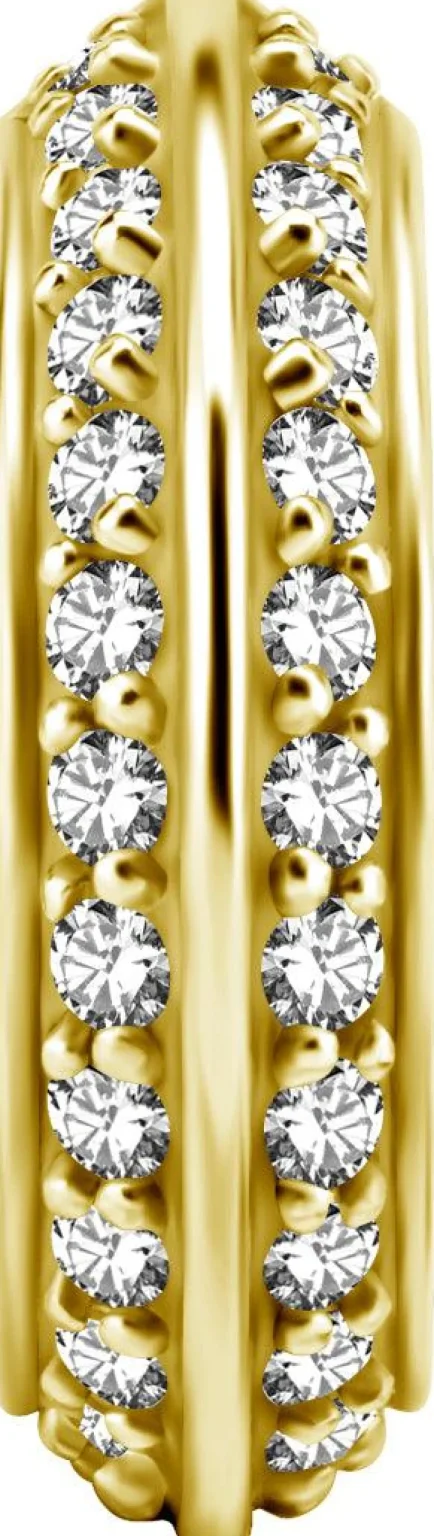 PREMIUM COLLECTION | Upea kirkaskivinen kaksipuolinen clicker (kulta)