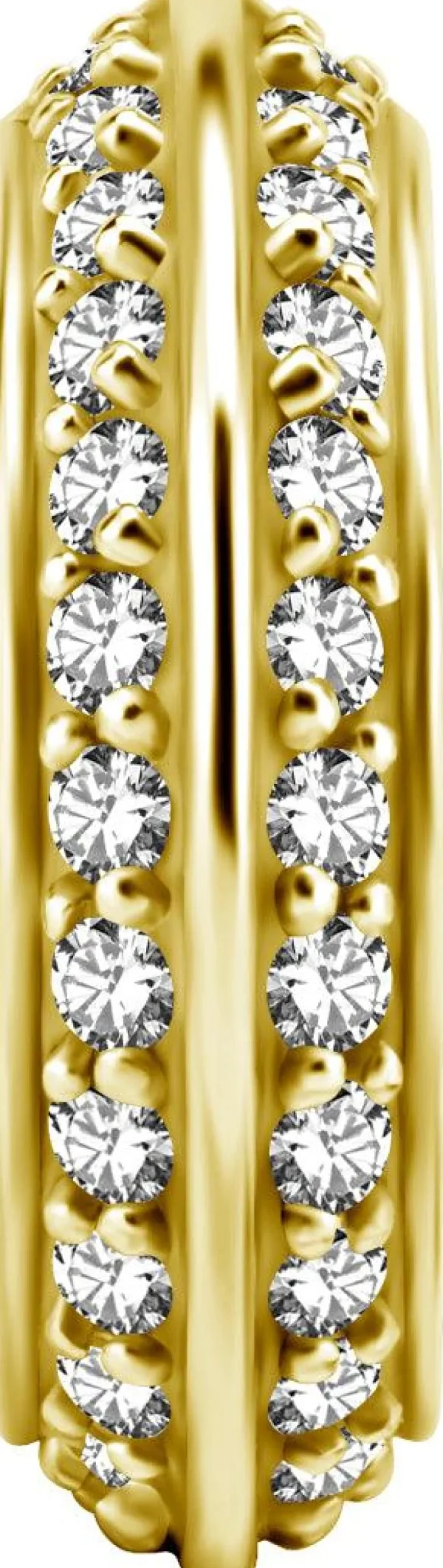 PREMIUM COLLECTION | Upea kirkaskivinen kaksipuolinen clicker (kulta)