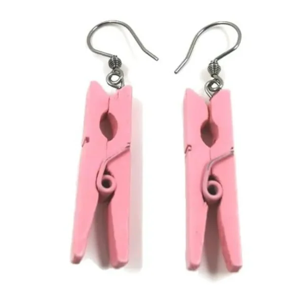 Puiset korvakorut, Pink Clothes Peg