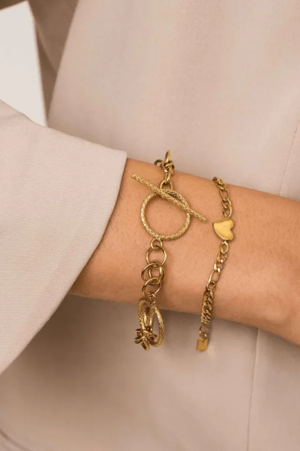 Rannekoru, BOHM PARIS | Bracelet Hans Rhodium -sydänrannekoru