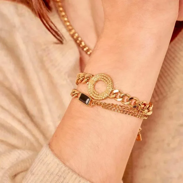Rannekoru, BOHM PARIS | Bracelet Mirha -vihreä kristallirannekoru