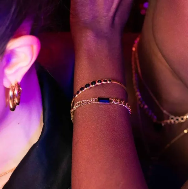 Rannekoru, BOHM PARIS | Bracelet Mirha -vihreä kristallirannekoru