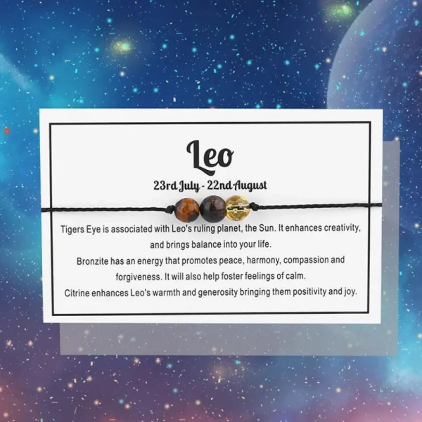 Rannekoru, Horoscope Bracelet -horoskooppikoru värillisillä kivillä