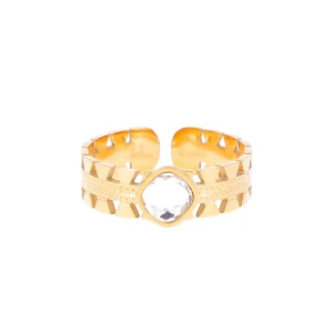 Sormus, BOHM PARIS | Bague Ghita -kirkaskivinen kristallisormus