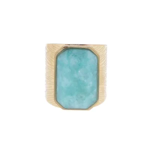 Sormus, BOHM PARIS | Bague Joas dorée avec amazonite