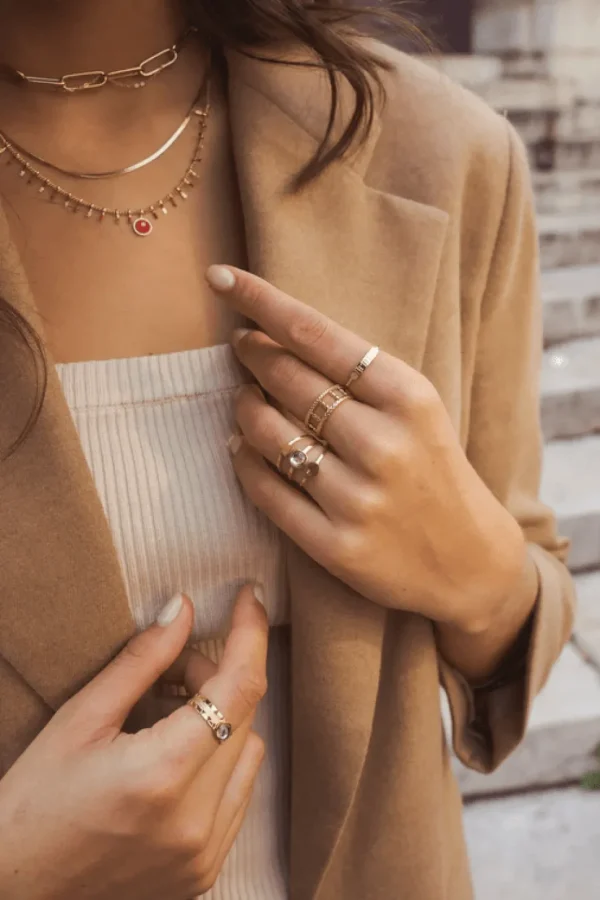 Sormus, BOHM PARIS | Bague Zeida -kirkas kristallisormus