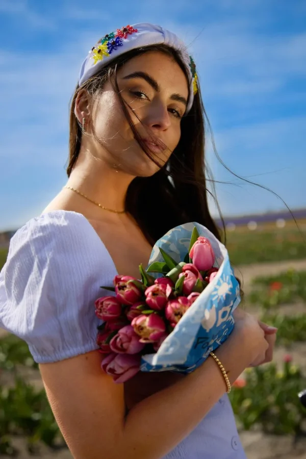 SUGAR SUGAR®, Springtime Hairband -valkoinen hiuspanta koristein
