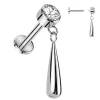 Titaani rustokoru/traguskoru, Teardrop Dangle in Silver