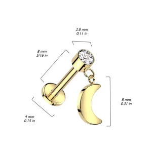 Titaani rustokoru/traguskoru, Push In Dangly Moon in Silver